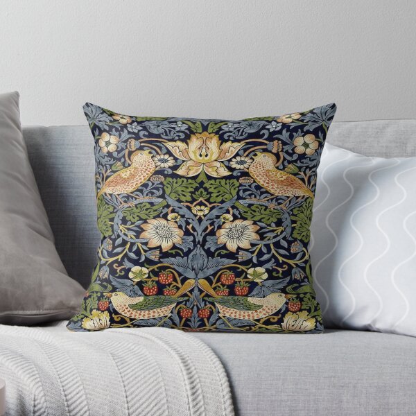 Conception de voleur de fraises William Morris Coussin