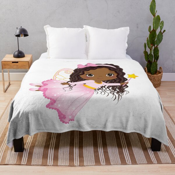 Item preview, African American Cute Little Fairy designed and sold by CreativeMill.