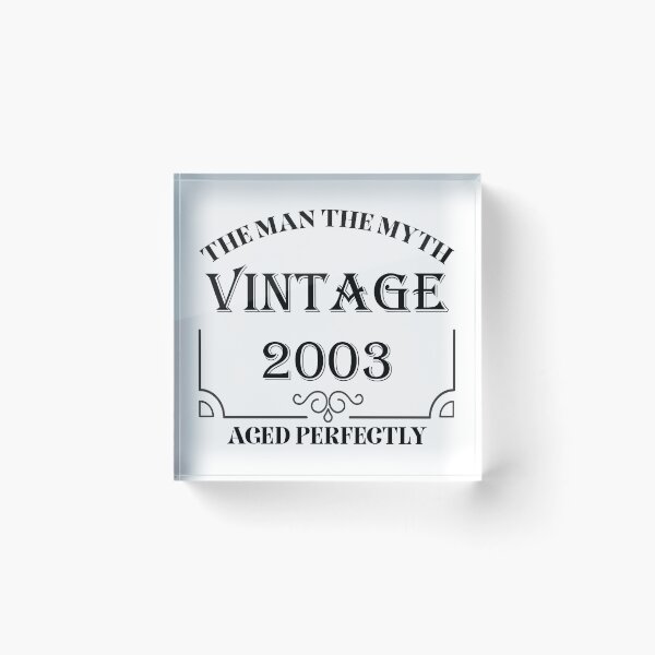 Item preview, Vintage The Man The Myth 2003 Birthday Shirt 18th Birthday Shirts designed and sold by Saharan12.