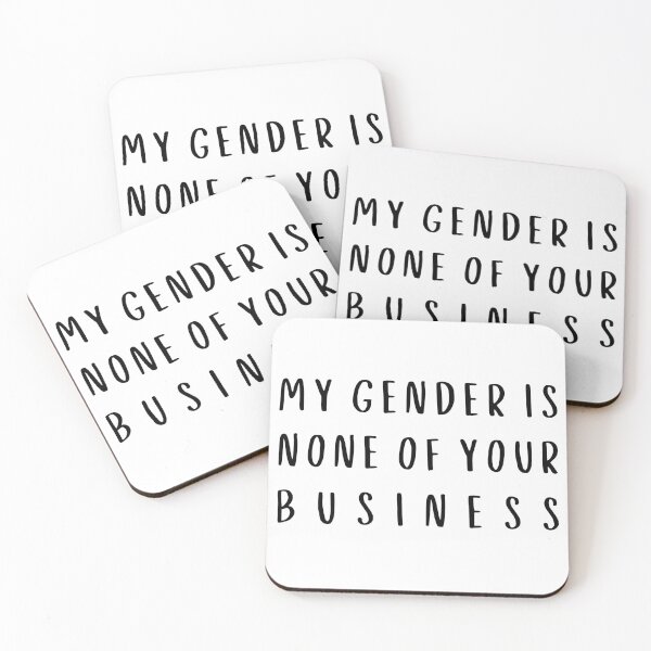 Item preview, My Gender Is None Of Your Business designed and sold by myqueercloset.