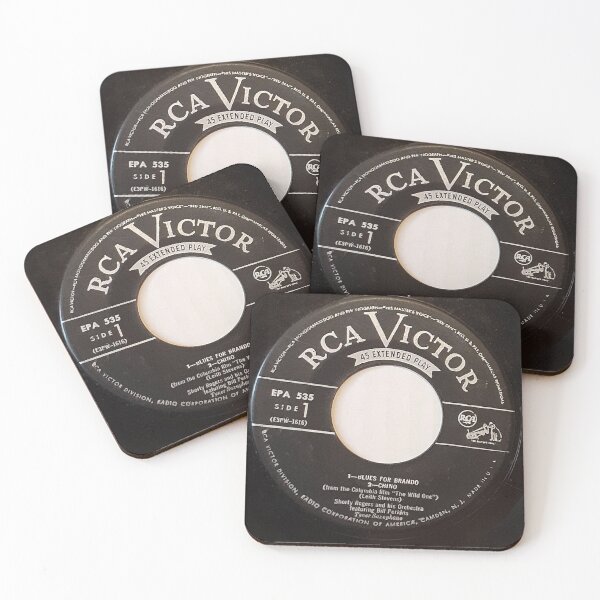 Item preview, Blues For Brando, 45, record,ep,  The Wild One, Rock & Roll, jazz, Rockabilly designed and sold by Vintaged.