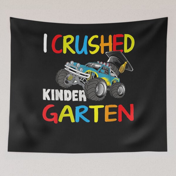 Item preview, I Crushed Kindergarten Gift Graduation Boys Monster Truck T-Shirt designed and sold by Lukifo-Quipo.