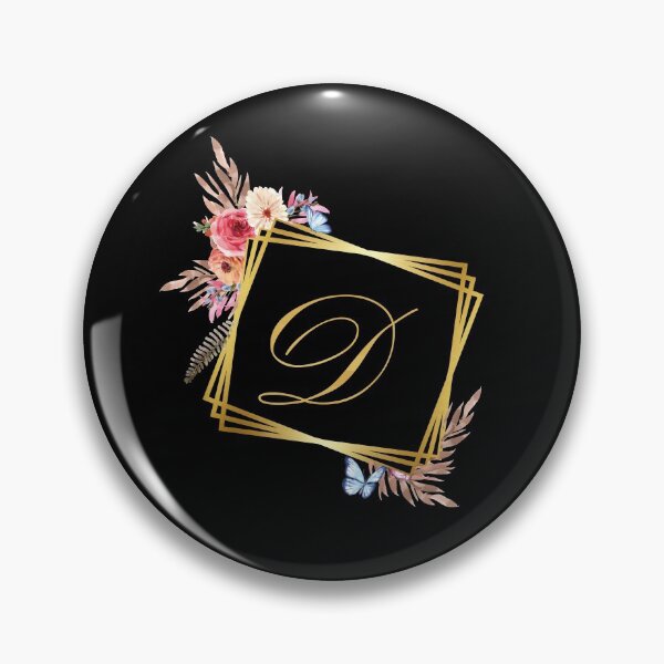 Item preview, d Botanical Monogram Drawing, Floral Letter D designed and sold by sbk-designer.