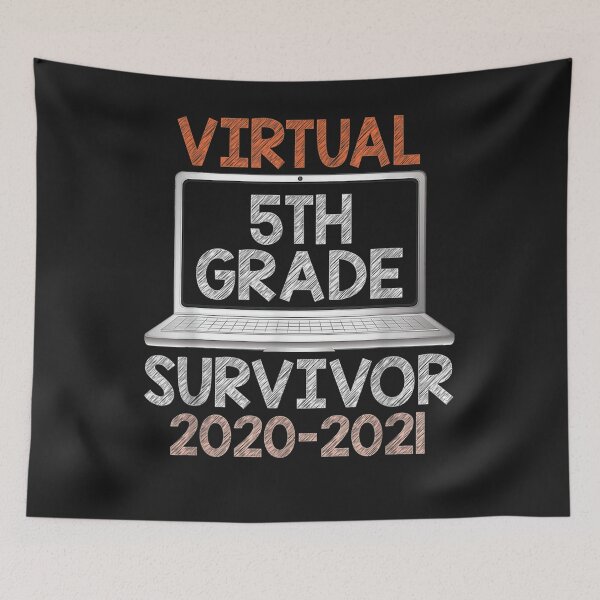 Item preview, Last Day of School Virtual 5th Grade Survivor 2020-2021 T-Shirt designed and sold by Lukifo-Quipo.