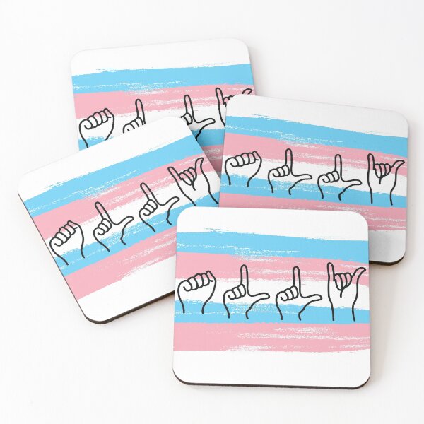 Item preview, ASL Ally Trans Flag designed and sold by PreferedDesign.