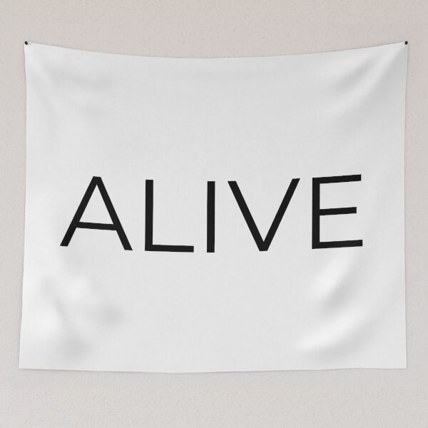 Item preview, Alive word Minimal Simple Text Design - Black Font  designed and sold by BE The Oracle.