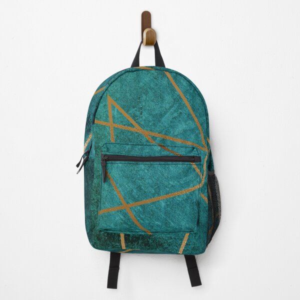 Item preview, Gold Teal Geometric Pattern designed and sold by ind3finite.