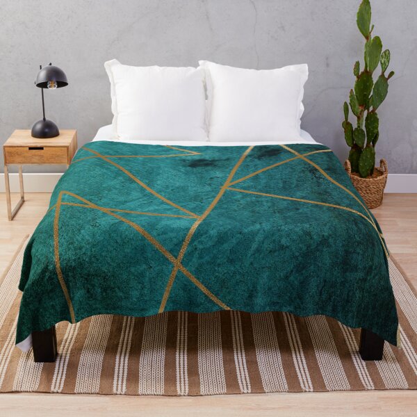Item preview, Gold Teal Geometric Pattern designed and sold by ind3finite.