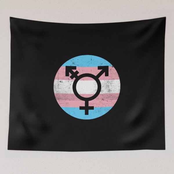 Item preview, Distressed Transgender Rights Pride designed and sold by LittleFlairTee.