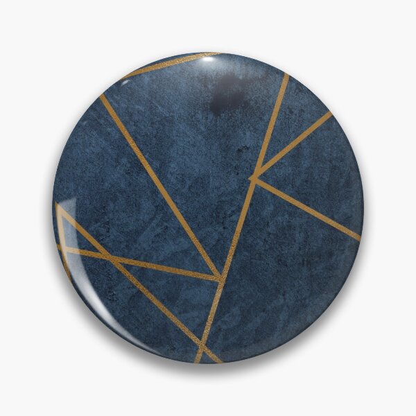 Item preview, Gold Dark Navy Geometric designed and sold by ind3finite.