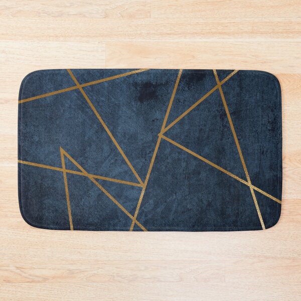 Item preview, Gold Dark Navy Geometric designed and sold by ind3finite.