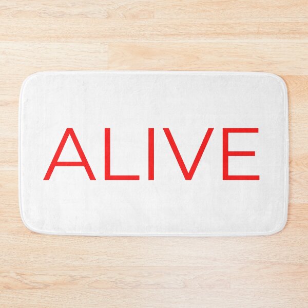 Item preview, Alive word Minimal Simple Text Design - Red Font  designed and sold by BE The Oracle.