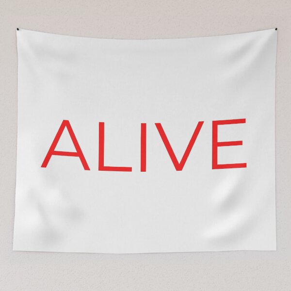 Item preview, Alive word Minimal Simple Text Design - Red Font  designed and sold by BE The Oracle.