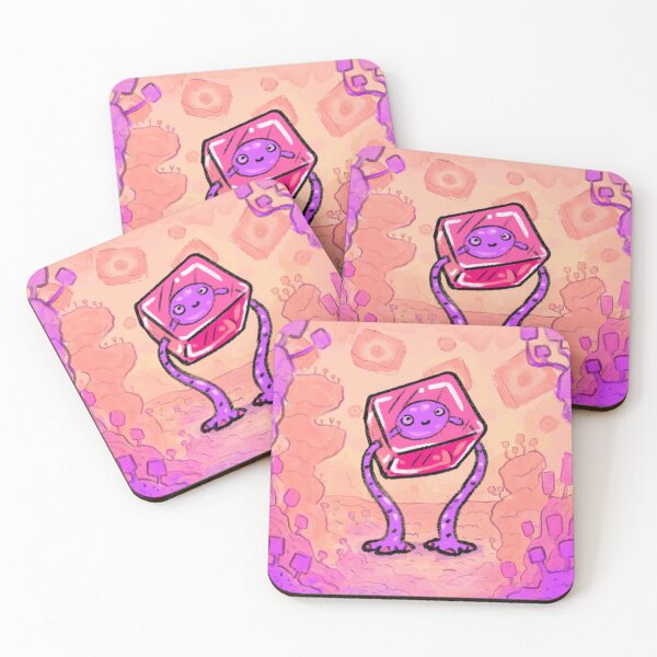 Item preview, Cute Pastel Jello cube Alien Character  designed and sold by FlyingFennec.