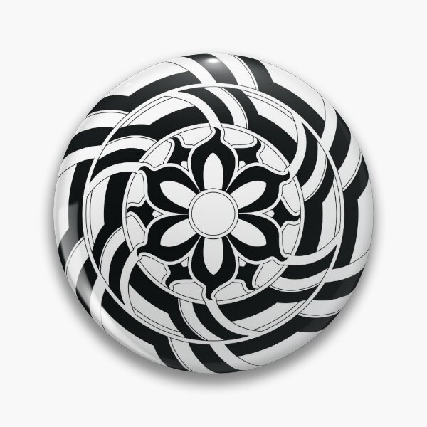 Item preview, Black and white circle art, Black and white floral leaf circle designed and sold by allpalgo.