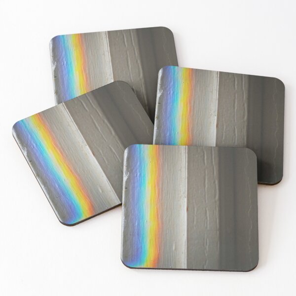 Item preview, Rainbow lined print with wall paint texture. designed and sold by Anamika Mehta.