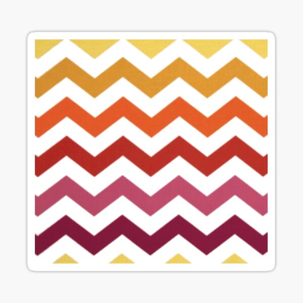 Zig Zag Sticker For Sale By Raychler R Redbubble