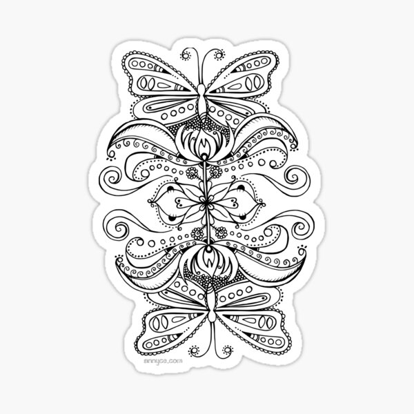 Butterfly design Sticker