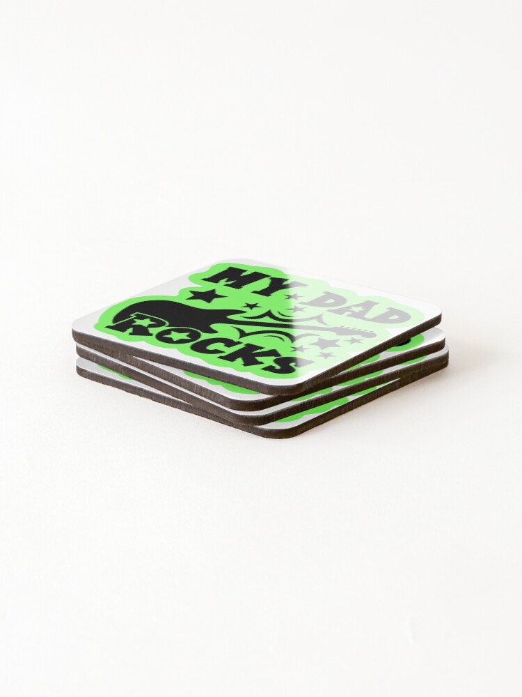Thumbnail 4 of 5, Coasters (Set of 4), My Dad Rocks designed and sold by Simonerich.