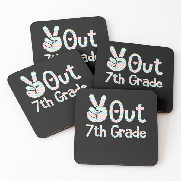 Item preview, Peace Finger Sign Students Out 7th Seventh Grade For Summer T-Shirt designed and sold by Lukifo-Vista.