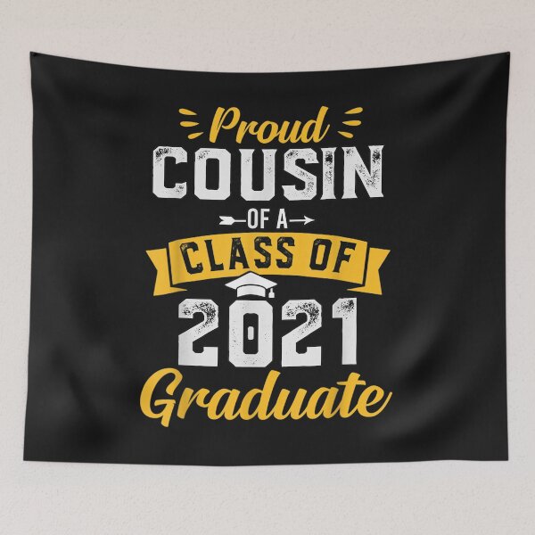 Artikelvorschau, Proud Cousin Of A Class Of 2021 Graduate T-Shirt entworfen und verkauft von Lukifo-Vista.
