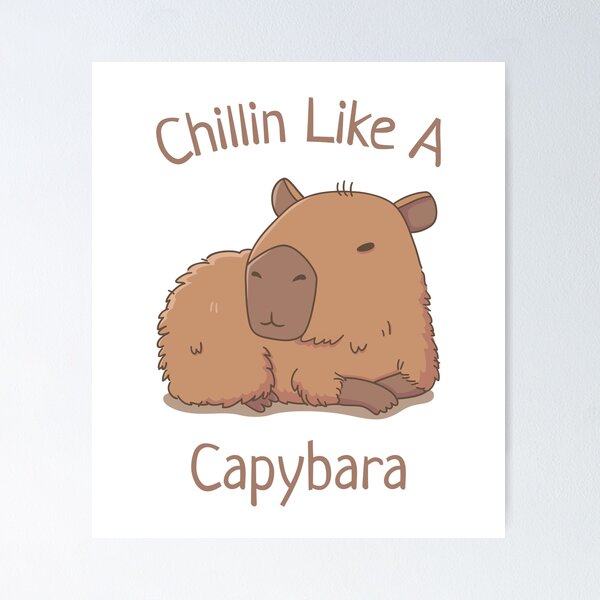 Item preview, Chilin Like A Capybara designed and sold by rustydoodle.