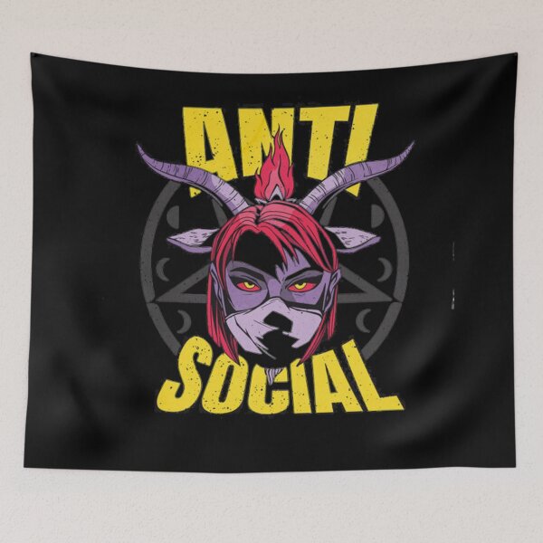 Item preview, Anti social devil queen illustration designed and sold by Sovik Goswami.
