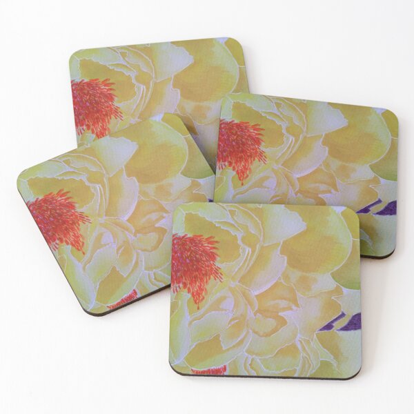 Item preview, Yellow Peony flowy floral designed and sold by PBerry.