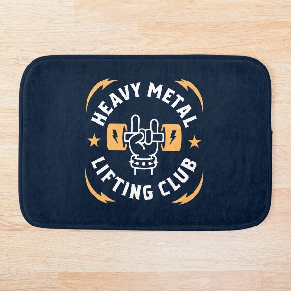 Aperçu de l'œuvre Club d'haltérophilie Heavy Metal (Jaune) créée et vendue par Brogress Project.