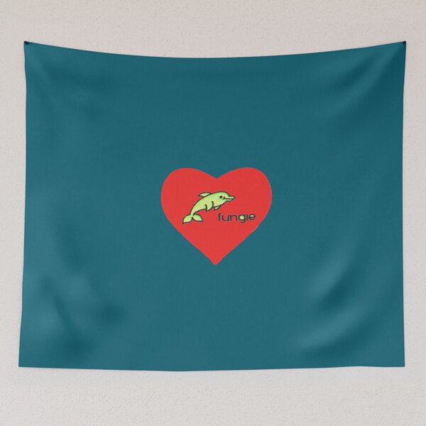 Item preview, FUNGIE THE DOLPHIN LOVEHEART RED designed and sold by Flirt-Teez.