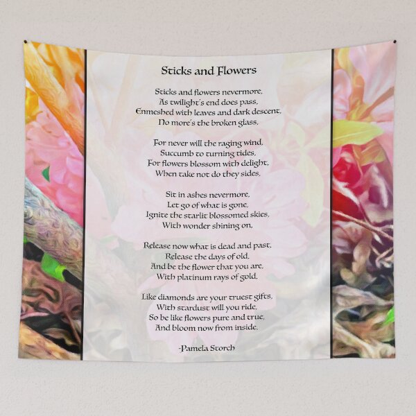 Item preview, Sticks and Flowers Poem designed and sold by Pamela Storch.