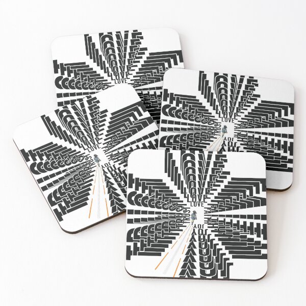 Item preview, LOVE FAITH JOY TRUST Infinite Refection Illusion Graphic Essential designed and sold by Tannumoni.
