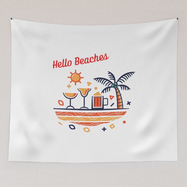 Item preview, Hello Beaches designed and sold by Xpressnme.