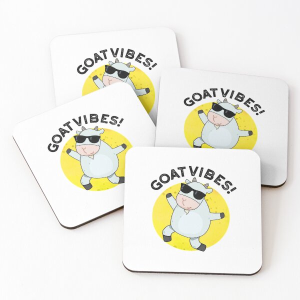 Item preview, Goat Vibes Funny Good Vibes Animal Puns  designed and sold by punnybone.