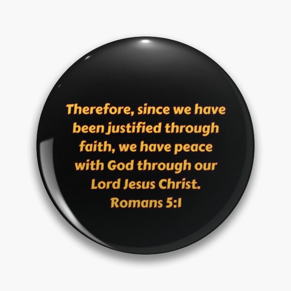 Item preview, Bible Verse Romans 5:1 designed and sold by Prayingwarrior.