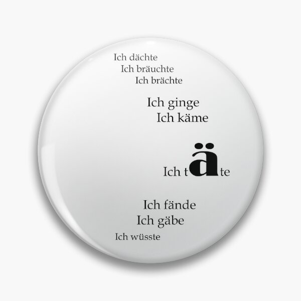 Item preview, An Ode to Subjunctive 2 German Verbs - would be would - What If - German Grammar x Font Play designed and sold by sthNnth.