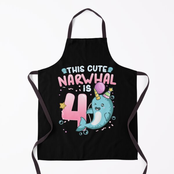 Item preview, 4th Birthday Narwhal Four Years Old designed and sold by CreativeGiftShp.