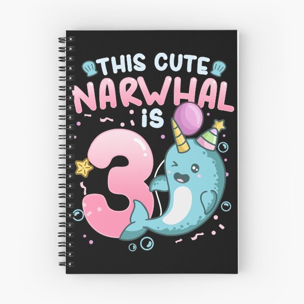 Item preview, 3rd Birthday Narwhal Three Years Old designed and sold by CreativeGiftShp.