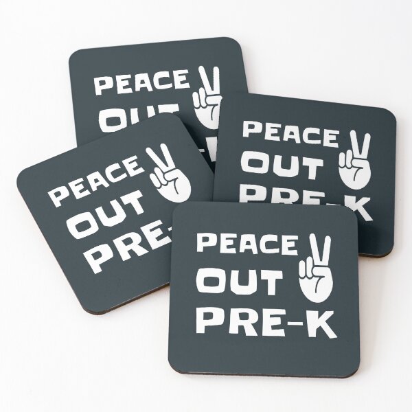Item preview, Peace out pre-k,  cute kindergarden. designed and sold by Loyaltees Apparel.