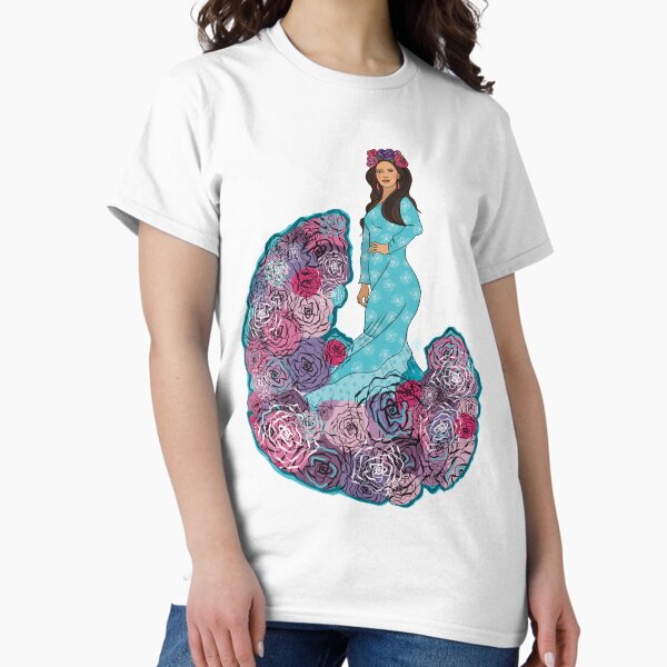 Vista previa del artículo con la obra «Vestido Flamenca Rose, Bata de Cola», diseñado y vendido por Dancesevillanas.