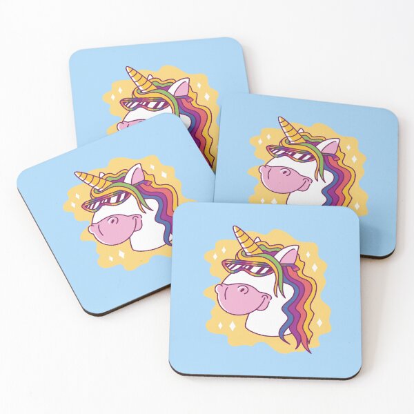 Item preview, Cool unicorn with sunglasses designed and sold by DerSenat.