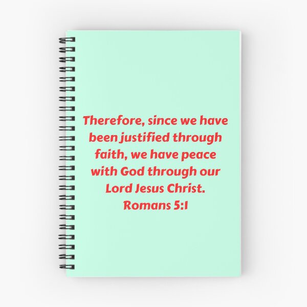Item preview, Bible Verse Romans 5:1 designed and sold by Prayingwarrior.
