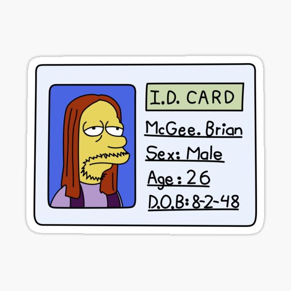 Item preview, Brian McGee ID designed and sold by JamesCMarshall.