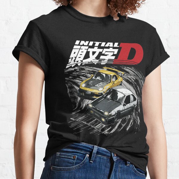 Initial D #2-Running In The 90s Dark Ver. T Shirt 100% Cotton