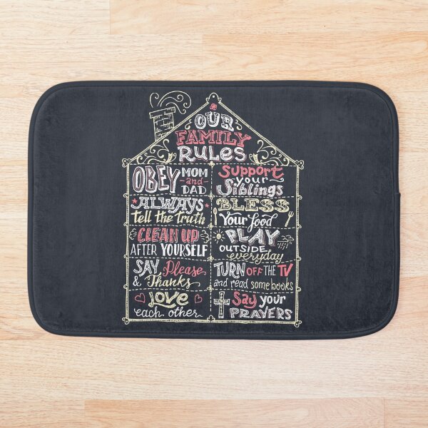 Item preview, Reglas familiares. Signo de las reglas de la casa. Decoración del hogar designed and sold by PaulLesser.