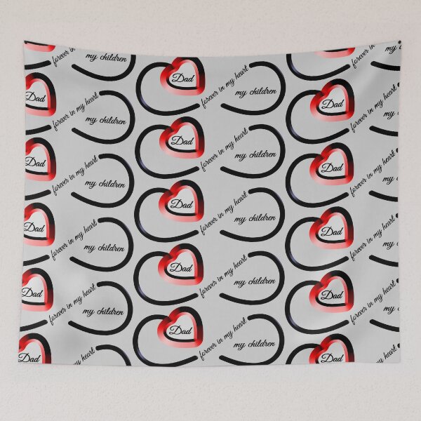 Item preview, Dad`s favorite - forever in my heart - my children designed and sold by ekniLBerlin.