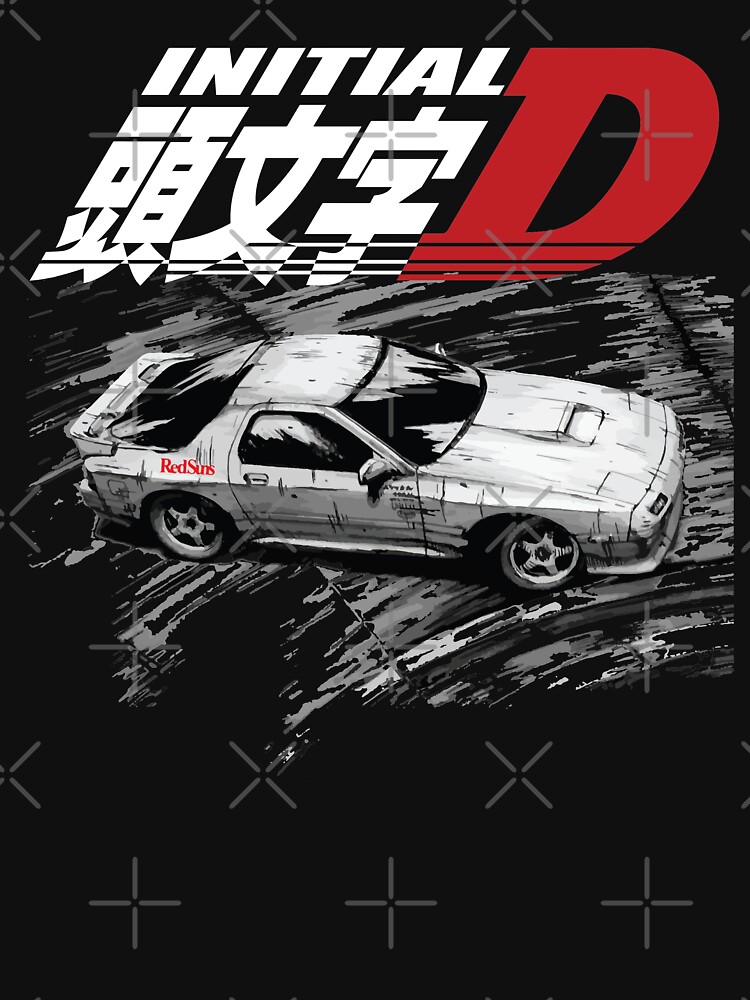 KREA - very serious ryosuke takahashi with black hair wearing a dark blue  shirt and white pants stands alone leaning on his white mazda rx 7 on an  empty gas station, late