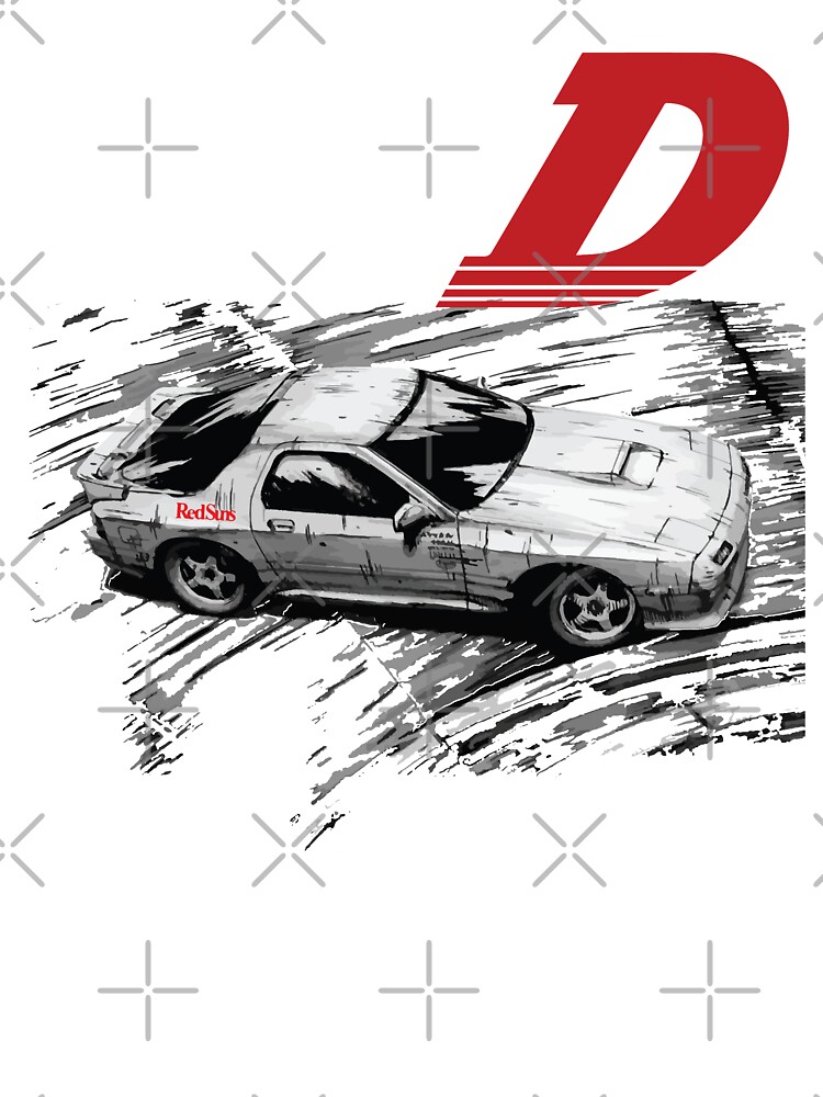Initial D Fc Rx7 Drifting Ryosuke Takahashi Redsuns Kids T Shirt By Cowtowncowboy Redbubble