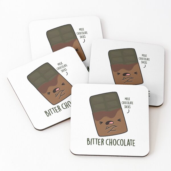Item preview, Bitter Chocolate Funny Candy Puns  designed and sold by punnybone.