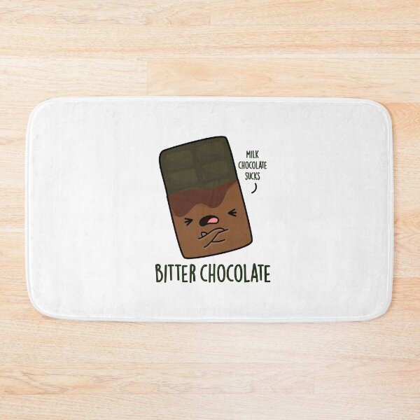 Item preview, Bitter Chocolate Funny Candy Puns  designed and sold by punnybone.